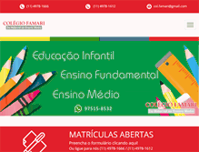 Tablet Screenshot of famari.com.br